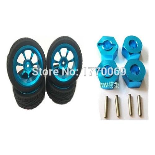 Wltoys A959 A969 A979 A959-B A979-B 144001 1/18 RC Car upgrade Spare Parts Upgrade 1/10 metal wheel tires and 12mm combiner