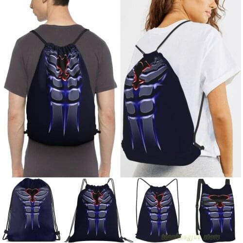 Kingdom Hearts Riku Dark Suit Men Outdoor Travel Gym Bag Waterproof Drawstring Backpack Women Fitness Swimming Bag