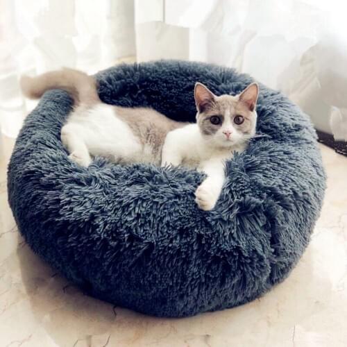 Round pet bed house soft plush best pet dog bed dog basket pet supplies cushion cat pet mattress cat house animal sofa