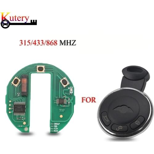 Kutery Remote Car Key Circuit board For BMW Mini Cooper S ONE D Clubman Cabrio 315/433/868MHz ID46 PCF7953 Chip KR55WK49333
