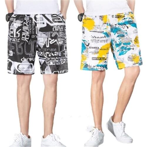 2021 Summer New Mens Beach Shorts Fashion Loose Breathable Casual Shorts Men Quick Dry Board Shorts Male Swimwear Plus Size 6XL