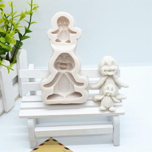 Luyou 1Pc Lovely Penguin Silicone Resin Fondant Cake Molds Chocolate Mold For Kitchen Baking Cake Decoration Tools FM1332