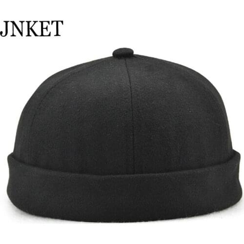 JNKET Fashion Spring Autumn Men and Women‘s Skullcap Cotton Beanies Hat Sailor Cap Foldable Portable Hats Worker Pumpkin Hat
