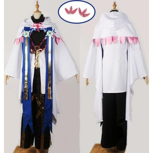 Can be tailored to Anime Fate/Grand Order Cosplay Merlin Cos Halloween Party High Quality Uniform Set For Men/Women Costume