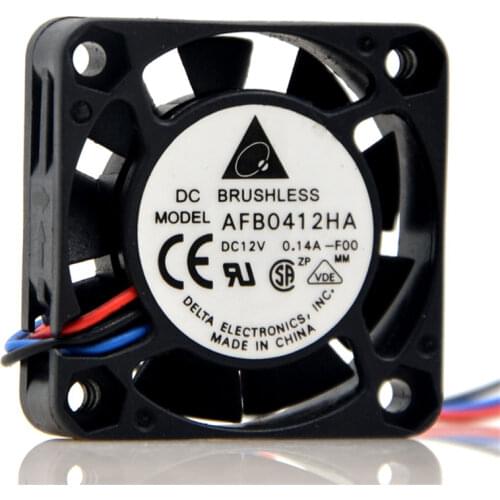 Original 12V 0.14A 4010 4CM double ball bearing cooling fan AFB0412HA