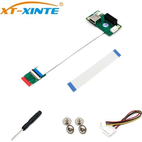 For NGFF M.2 Key A/E to PCI-E Express 1X/4X/8X/16X USB Riser Card for NGFF slot Adapter w High Speed FPC Cable for Desktop PC