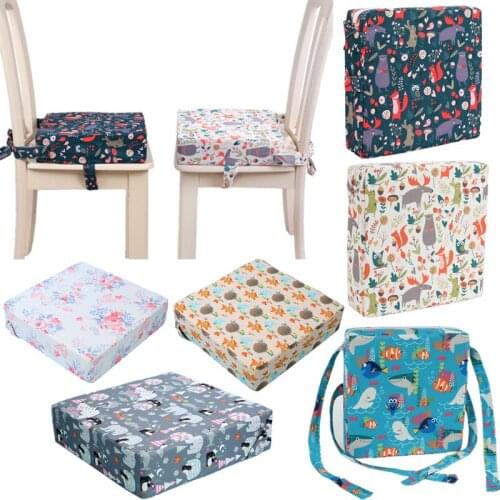 Portable Baby High Chair Booster Pad Adjustable Detachable Washable Thicken Sponge Seat Cushion For Kids Toddler Feeding chair