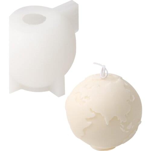 Nicole Candle Globe Silicone Mold 3D Handmade Resin Desktop Decoration Tool