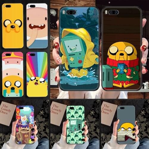 Cute Cartoon Adventure Time Phone case For Xiaomi Mi Max Note 3 A2 A3 8 9 9T 10 Lite Pro Ultra black luxury cell cover soft