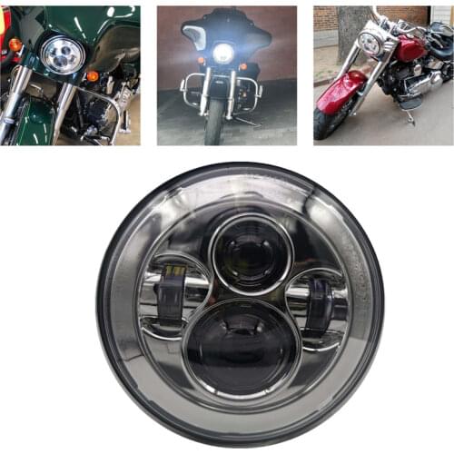 7" LED Headlight for Honda FLSTC Ultra Classic Road King Yamaha Road Star V Star 650 1100 Deluxe Indian Scout Chief Vegas 8-Ball