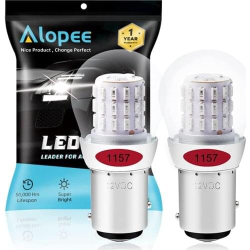 2-Pack 12V-15V 1157 2057 2357 7528 BAY15D 39 SMD LED Bulbs Extremely Bright Red Yellow White Car Tail Brake Lights Stop Light