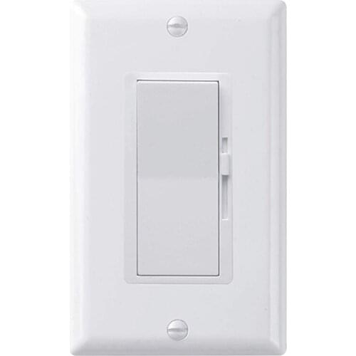 Thyristor Single Control Advanced Digital Dimmer Switch For Led/Incandescent Lamp/Halogen Lamp/CFL Lamp White