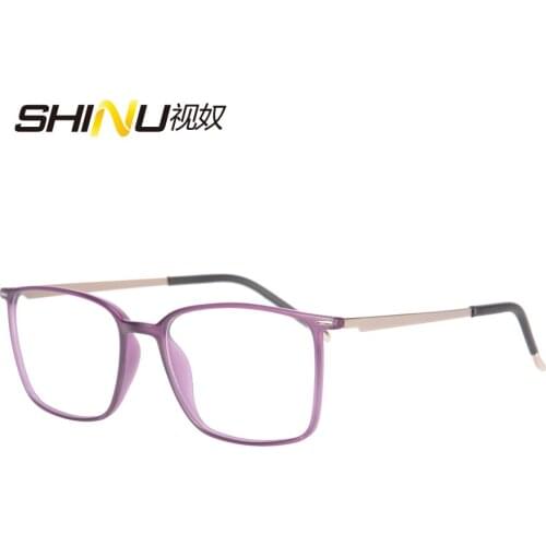 Ultralight Anti-glare Blue Light Proof Progressive Multifocal Reading Eyeglasses Elderly Eyewear Computer Google See Near & Far