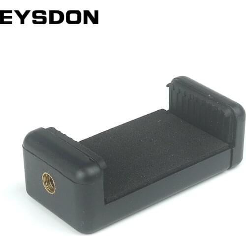 EYSDON Universal Portable Smartphone Holder Clamp Cell Phone Clip Stand with 1/4 Inch Tripod Mount Hole for 53mm ~85mm Width