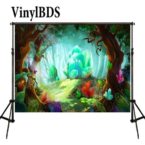 VinylBDS Newborn Photography Background Spring Photography Backdrops Forest Background Fairy Tale World Photo for Photos studio
