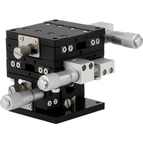 XYZ Axis 40*40 60*60 Trimming Station Manual Displacement Platform Linear Stage Sliding Table LD40-LM LD60-LM