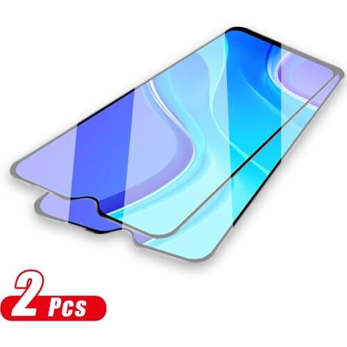 2pcs Glass For Redmi 9 9A 9CFull Gule Protective Glass For Xiaomi Redmi Note 9s Note 9 Pro Note 9 Pro Max Screen Protector Film