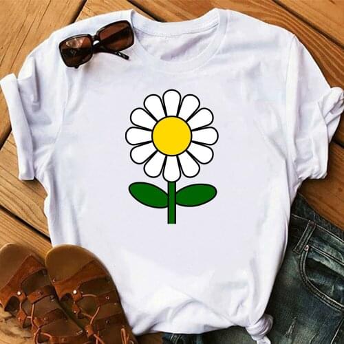 Daisy T-shirt Womens High quality printing T-shirt Short sleeve Clothes TX8644