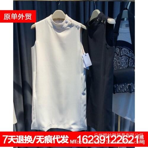 D family sleeveless dress one step dress European womens dress