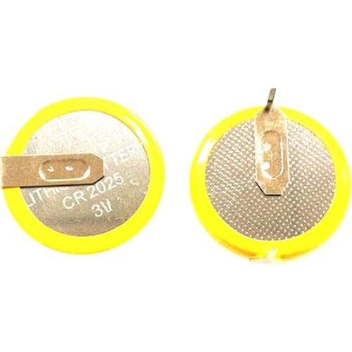 5PCS/LOT Battery CR2025 2025 180 degrees welding foot button cell