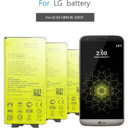 BL-42D1F Mobile Phone Battery for LG G5 BL-42D1F H850 H820 H830 H831 H840 H868 H860N H860 LS992 US992 2800mAh BL42D1F BL 42DIF