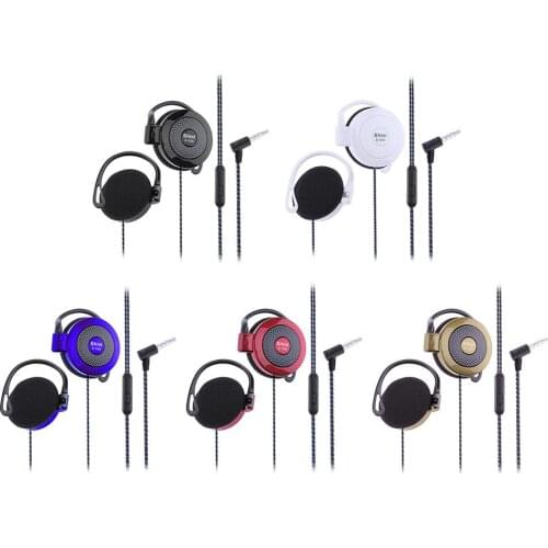 For Shini S-520 3.5mm Stereo Mp4 Ear-Hook Game Sports Mobile Phone Universal Headset Ear Hook Headsets Wire Sports Earphones