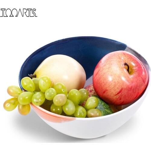 Porcelain Salad Bowl coconut Bowl Soup instant Noodles Bowl Elegant White Orange Blue Elegant Home Decor as a gift