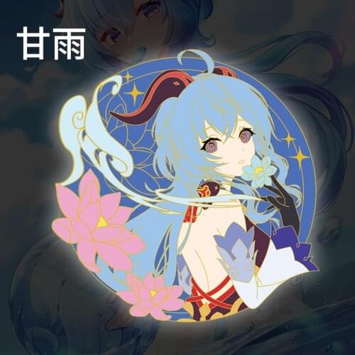 Game Genshin Impact Badge Pin Barbatos Xiao Ganyu Keqing Cosplay Cartoon Costume Props Accessories