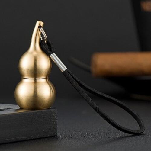 Gourd Kerosene Lighter Metal Mini Pendant Personalized Ornaments Small Gifts Smoking Accessories Regalos Para Hombre Originales