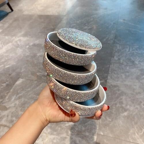 Round 4-layers Sparkling Rhinestone Storage Box Jewelry Boxes and Packaging Earring Packaging Necklace Desktop Makeup Organizer
