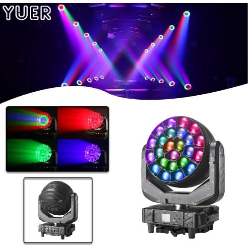 24X60W LED RGBW 4IN1 0SRAM Lamp Bead Zoom Dyeing Strobe Beam Effect Moving Head Light DMX512 DJ Disco Stage Bar Party light Show