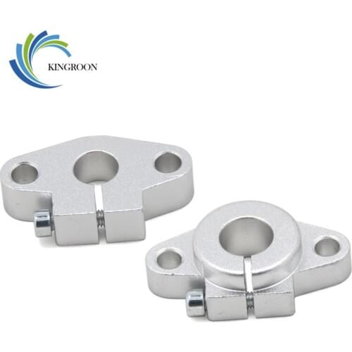 2pcs SHF8 SHF10 SHF12 Linear Shaft Support 3D Printers Parts 8/12/10 mm Horizontal Bearings Rail For XYZ Table CNC Route Holder