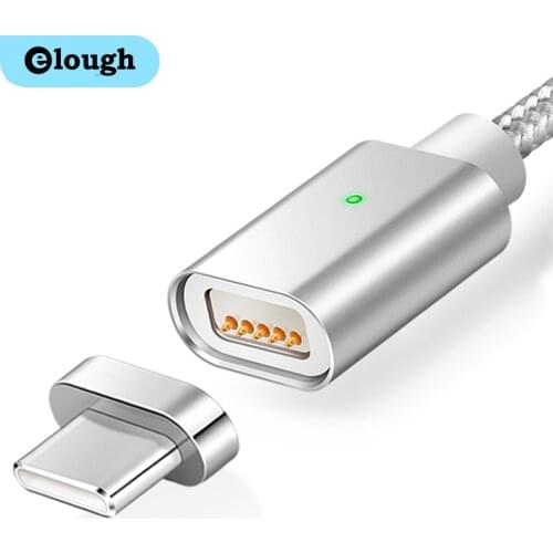 Elough E04 USB Type C Magnetic Cable For Samsung galaxy s8 note8 plus Mobile phone Fast Charger Magnet Type-c charging Cable