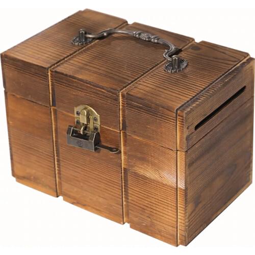 Cute Wood Money Box Adult Wedding Wooden Art Money Saving Box Saving Machine Money Bank Cofre De Dinheiro Coin Counter BA60XXG