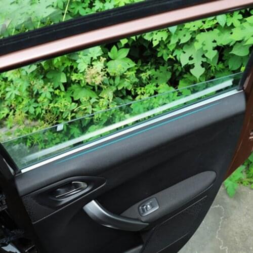 My Good Car Stainless steel window interior bright strip window glass trim strip Car styling for Peugeot 2008 Car accessories