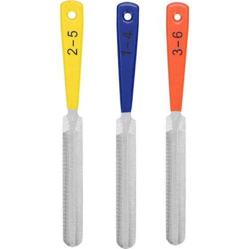 Set of 3 Double Edged Guitar Nut Files Saddle Fret Crowning Luthier Repairing Tool for Music Player Portable guitar accessories