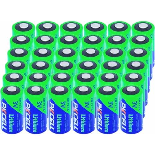 36x PKCELL CR17345 CR123A CR123 123 123A 16340 1500mAh 3V Non-Rechargeable Lithium Battery With PTC Protected For Camera ,Photo