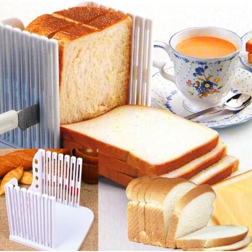 Bread Slicer Cutting Guide Tools Plastic Splicing Toast Loaf Cutter Rack Slicing Kitchen Accessories Tool