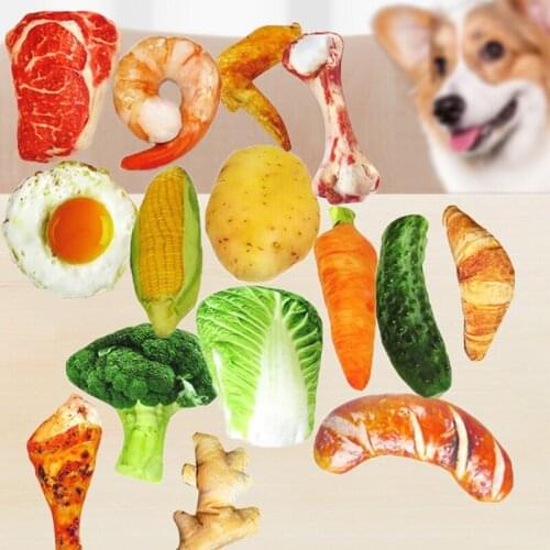 Plush pet toy imitation vegetable chicken leg dog puppy teddy vocal pet supplies