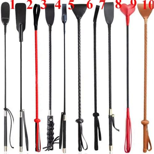 Luxury Leather Spanking Paddle,Riding Crop Sex Whip,Slave Flogger Spanker,Toys For Adults