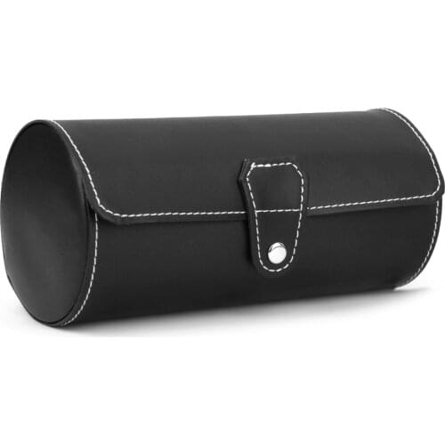 3 Watch PU Leather Travel Roll Case Jewelry Storage Box Holder Organizer