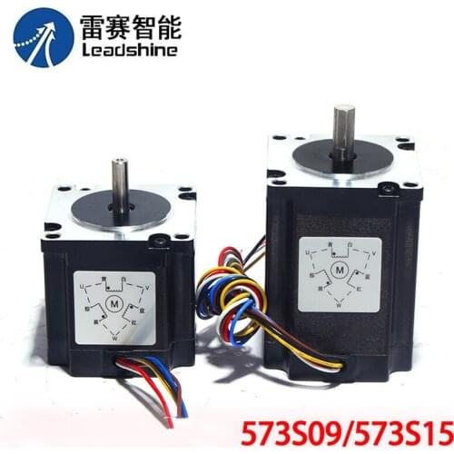 Leadshine Nema23 3Phase Stepper Motor 573S09-L and 573S15-L Shaft Dia.8mm for Co2 Laser Cutting Engraving Machine