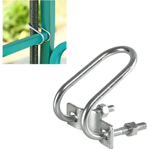 Carbon steel pipe hook Heavy Duty clamp clip support mounting bracket for Truck tricycle parasol tube fixed holder hardware