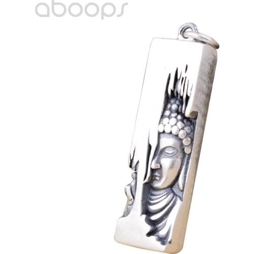 Vintage 990 Sterling Silver Sakyamuni Buddha Pendant-the founder of Buddhism- for Men Women,Free Shipping