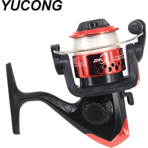 YUCONG Portable Ice Fishing Reel 5.2:1 High Speed 3BB Mini Winter Spinning Reel Left &Right Hand With 60m Line Fishing Gear Tool
