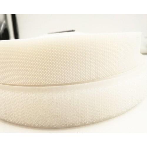 2''(5cm)Width 6meters .Injected fastening Tape,Non pilling loop&Injected hook Sewing Garment ,shoes ,bags acceories.white