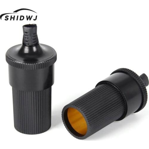 5 Pcs/lot 12V 24V DIY Extension Female Cigarette Lighter Cord Inline Socket Connector Conversion Plug Car Accessories