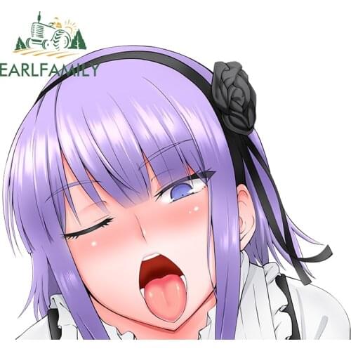 EARLFAMILY 13cm x 11cm for Dagashi Kashi-Shidare Hotaru Anime Car Stickers Windshield Refrigerator Decal Personality Decoration