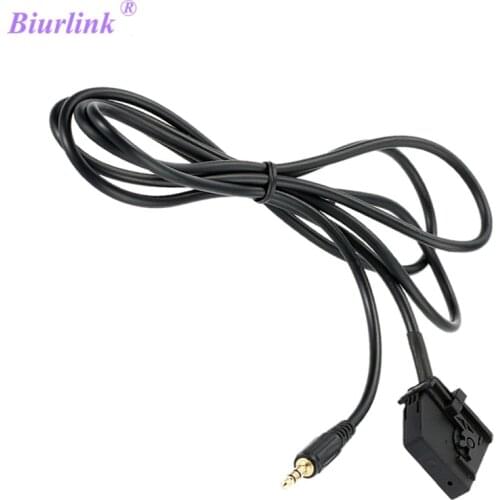 Biurlink Car Stereo Audio Device Extend 3.5MM JACK Adapter AUX-IN AUX Cable 18Pin Socket For Benz Command 2.0