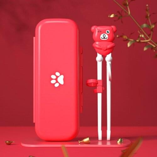 Cartoon Animal Head Chopsticks Children Eating Training Chopsticks Baby Learning Chopsticks Cute Spoon Fork Baby Cutlery Set